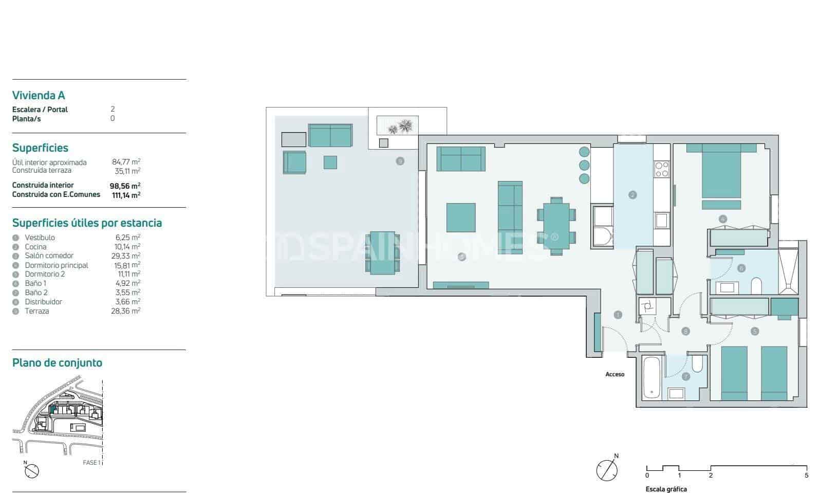 1 soveværelse Lejlighed til salg i Estepona med swimmingpool - € 317.000 (Ref: 9485011)