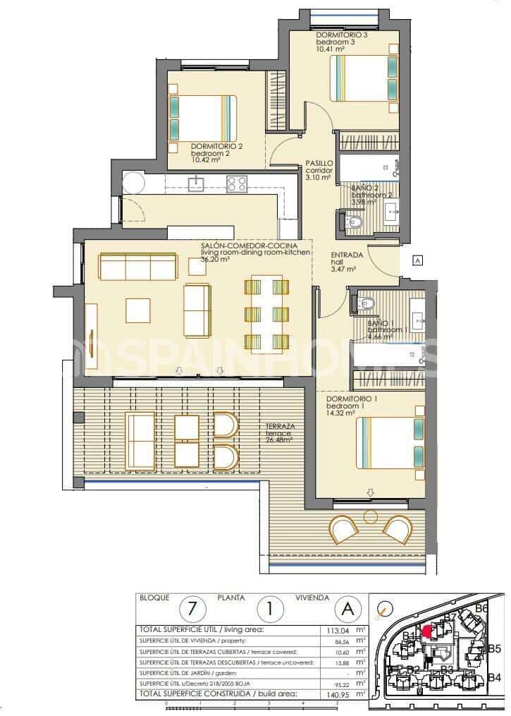 3 Zimmer Wohnung zu verkaufen in Estepona mit Pool - 725.000 € (Ref: 9485012)