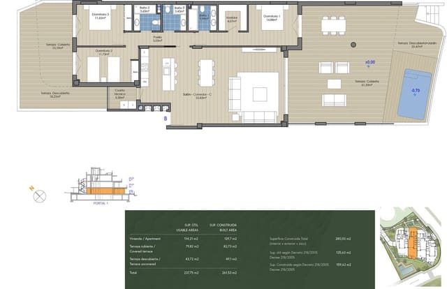 3 camera da letto Appartamento in vendita in Cabopino, Marbella con piscina - 1.250.000 € (Rif: 9485017)