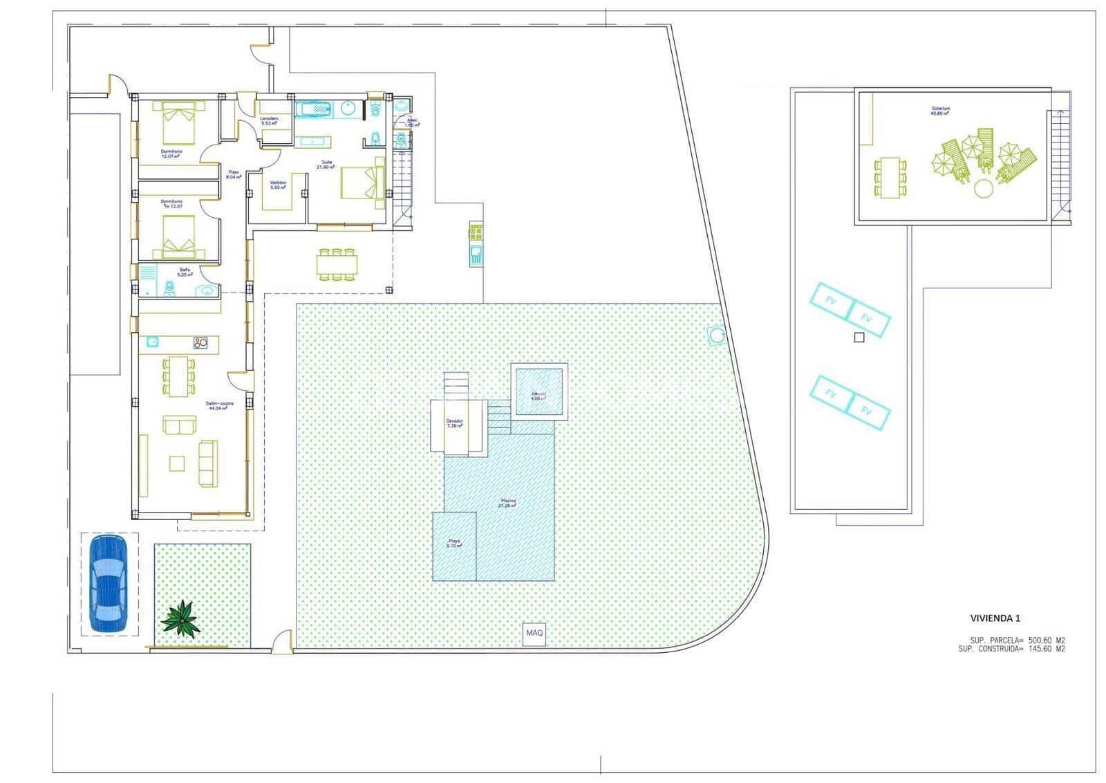 3 soveværelse Villa til salg i Sucina med swimmingpool - € 595.000 (Ref: 9833234)