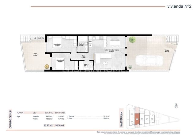 1 bedroom Flat for sale in San Pedro del Pinatar ciudad, San Pedro del Pinatar with pool - € 150,000 (Ref: 9833237)