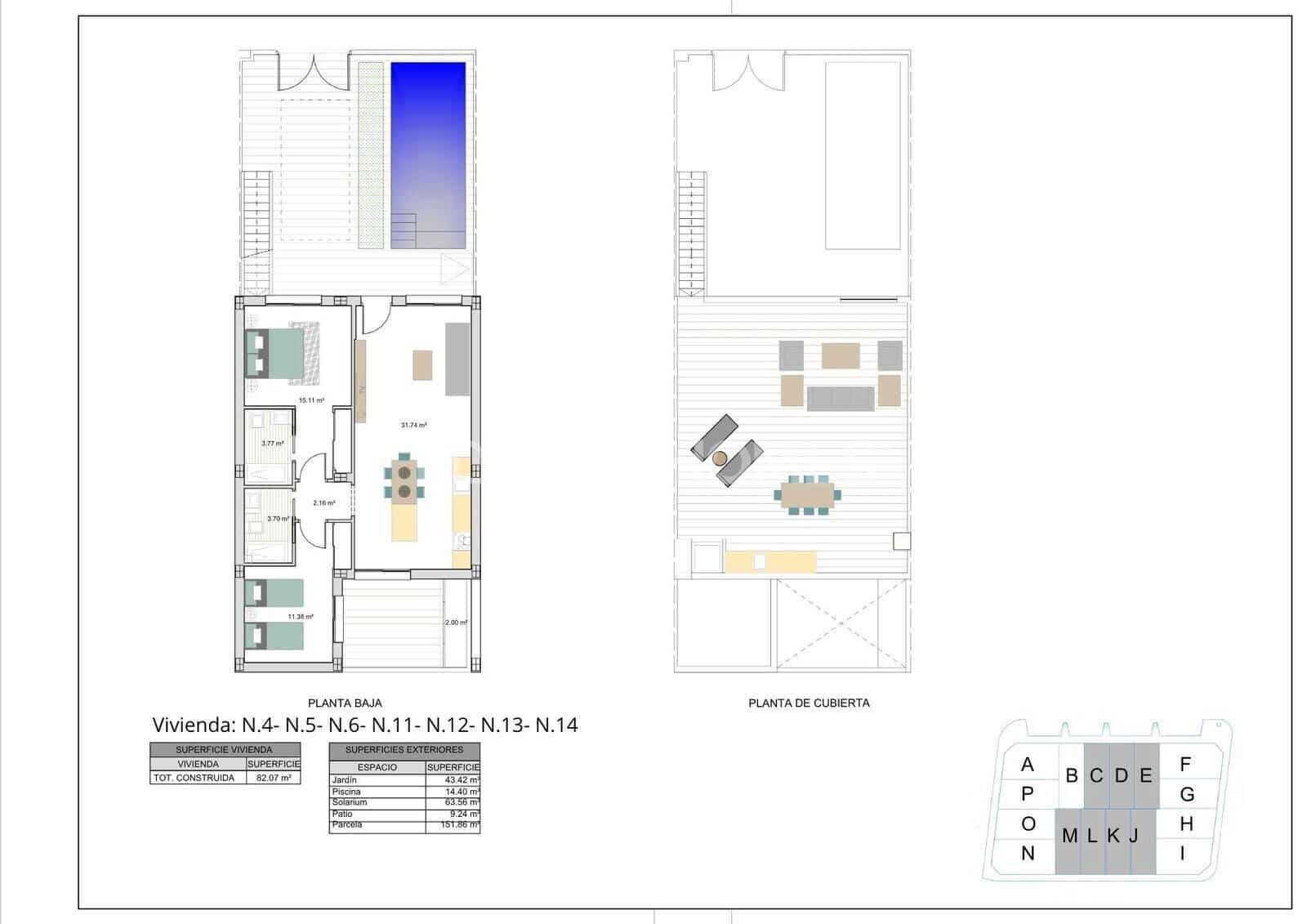 2 bedroom Villa for sale in Roldan with pool - € 260,000 (Ref: 9833246)
