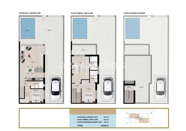 3 camera da letto Villa in vendita in Santiago de la Ribera, San Javier con piscina - 377.000 € (Rif: 9835182)