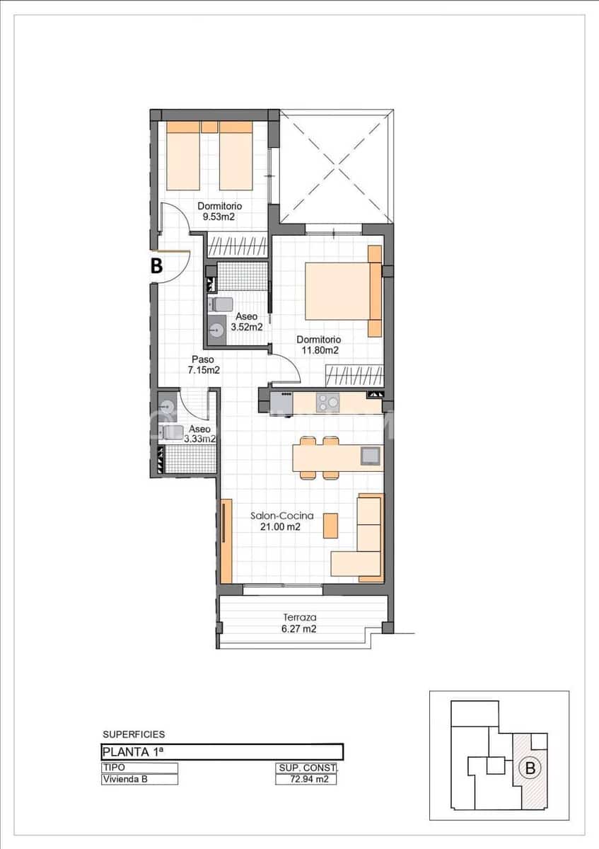 2 chambre Appartement à vendre à Lo Pagan avec piscine - 250 000 € (Ref: 9856333)