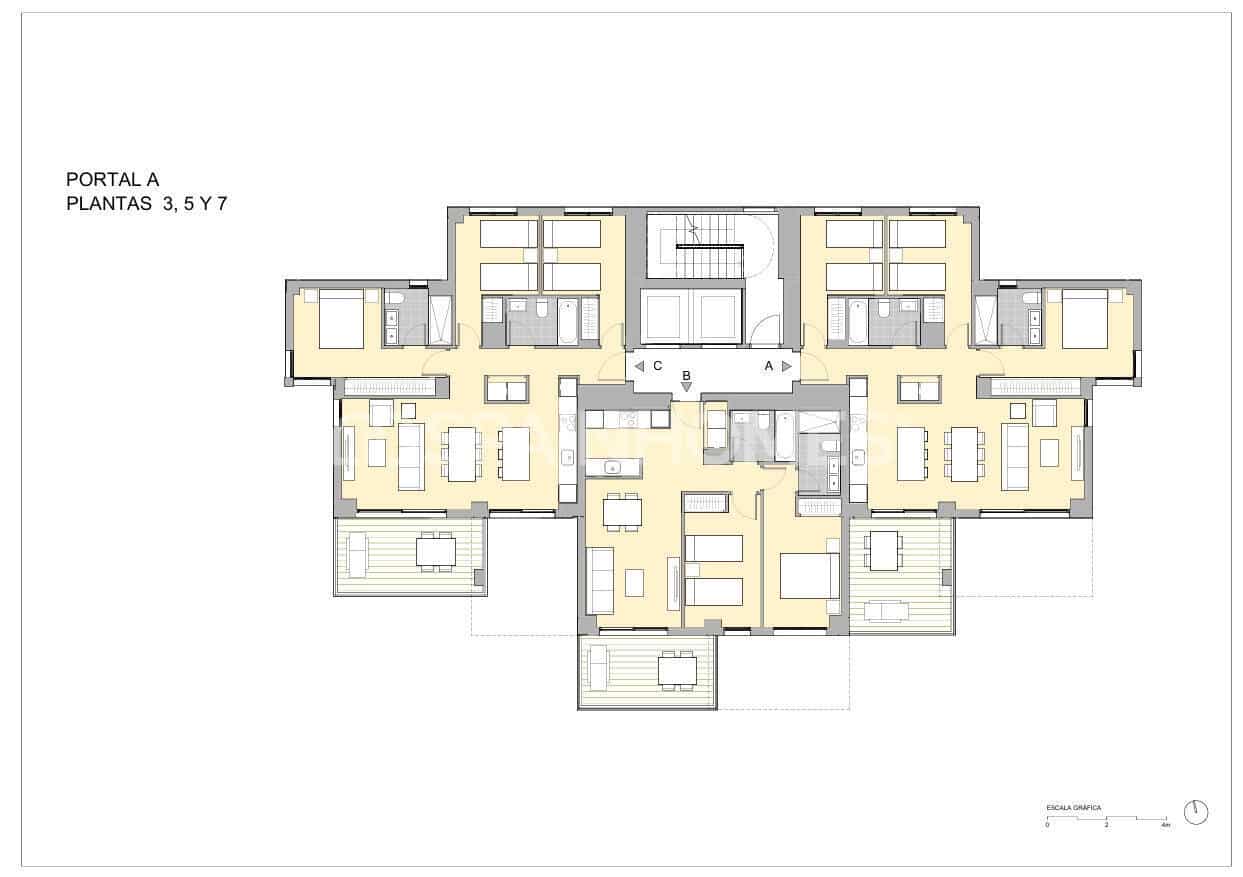 2 Zimmer Wohnung zu verkaufen in Calpe / Calp mit Pool - 398.000 € (Ref: 9875667)