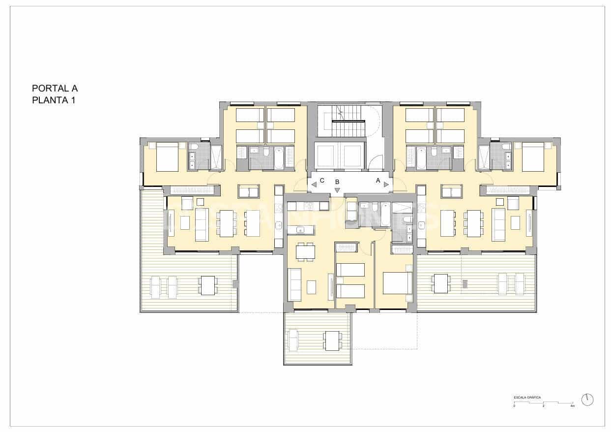 2 Zimmer Wohnung zu verkaufen in Calpe / Calp mit Pool - 398.000 € (Ref: 9875667)