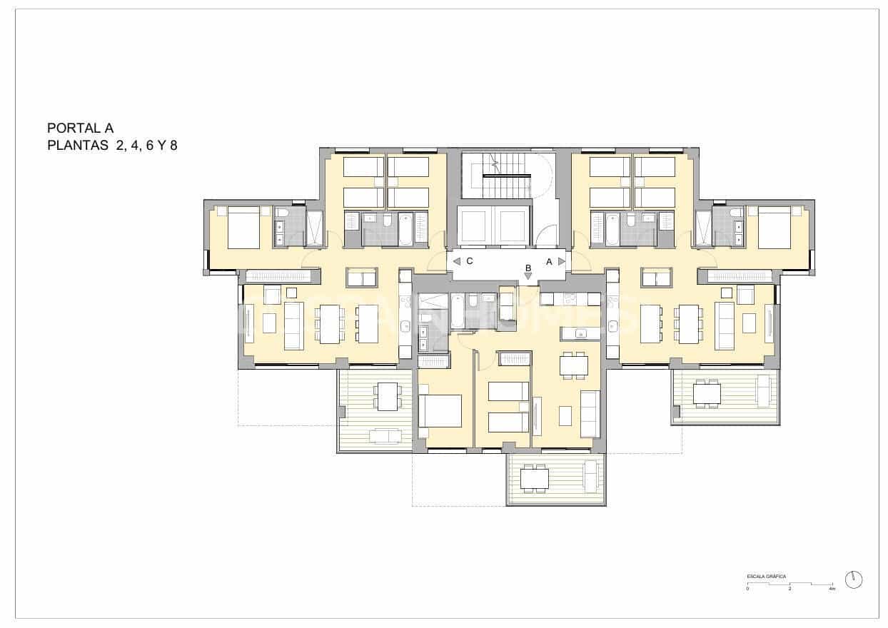 2 Zimmer Wohnung zu verkaufen in Calpe / Calp mit Pool - 398.000 € (Ref: 9875667)
