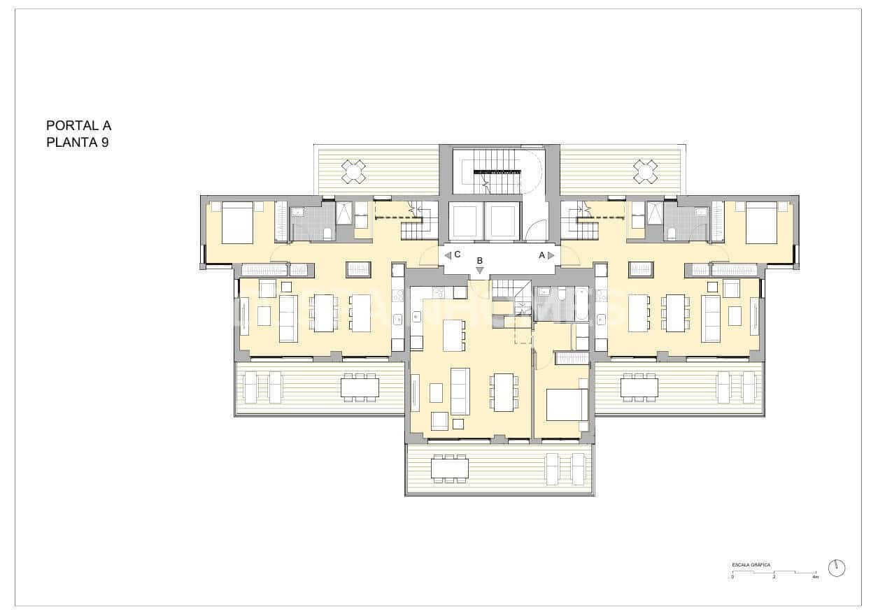 2 Zimmer Wohnung zu verkaufen in Calpe / Calp mit Pool - 398.000 € (Ref: 9875667)