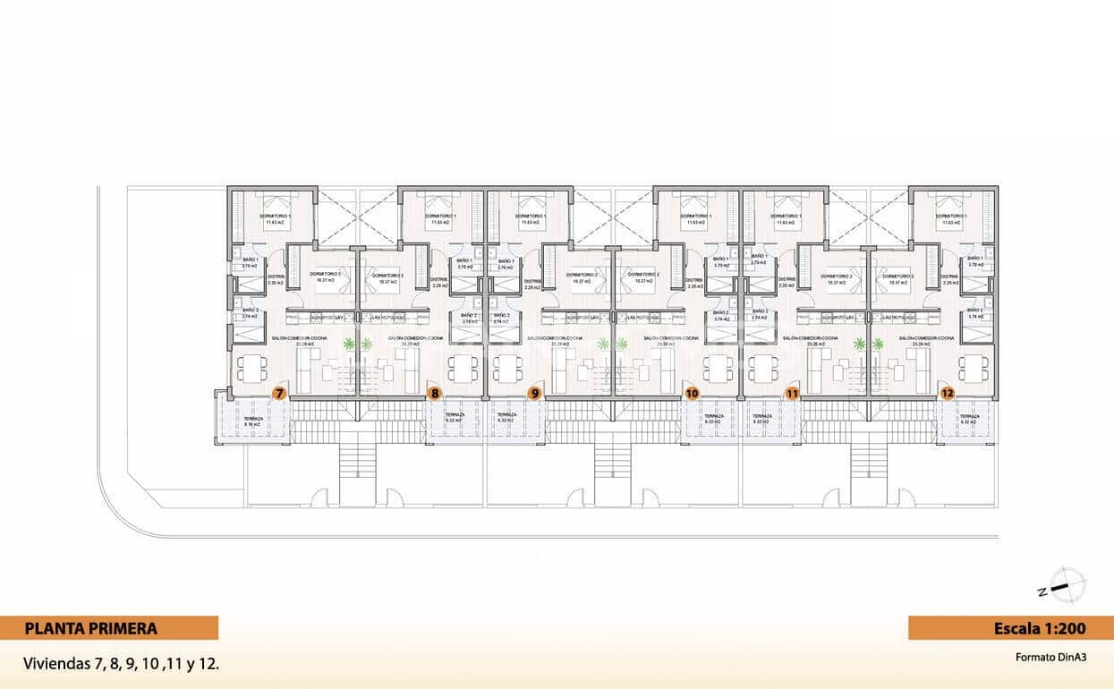 2 makuuhuone Asunto myytävänä paikassa San Pedro del Pinatar mukana uima-altaan - 280 000 € (Ref: 9875668)