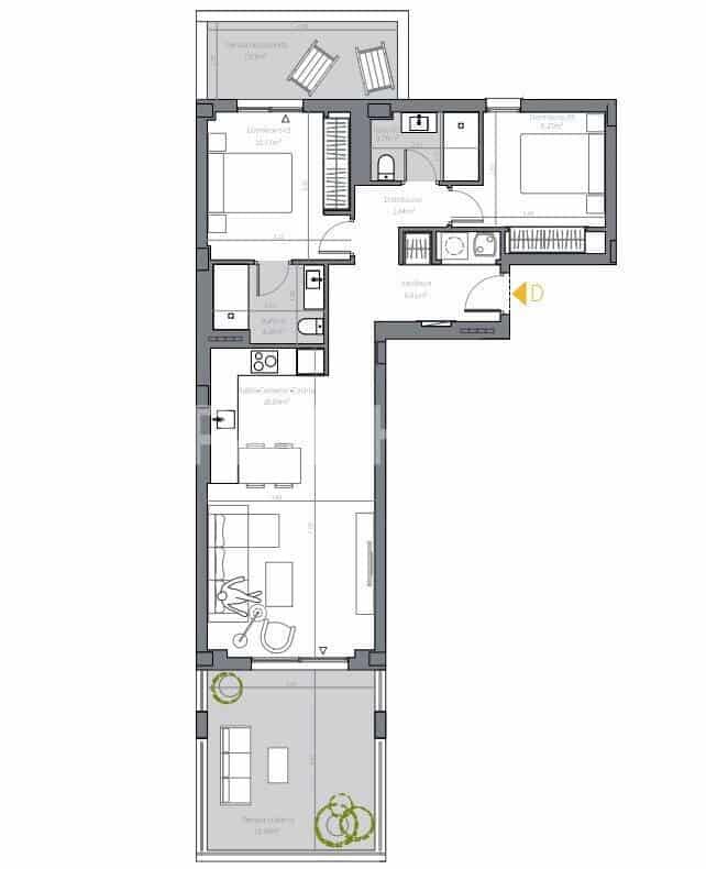 2 quarto Apartamento para venda em Las Lagunas de Mijas com piscina - 333 000 € (Ref: 9875669)