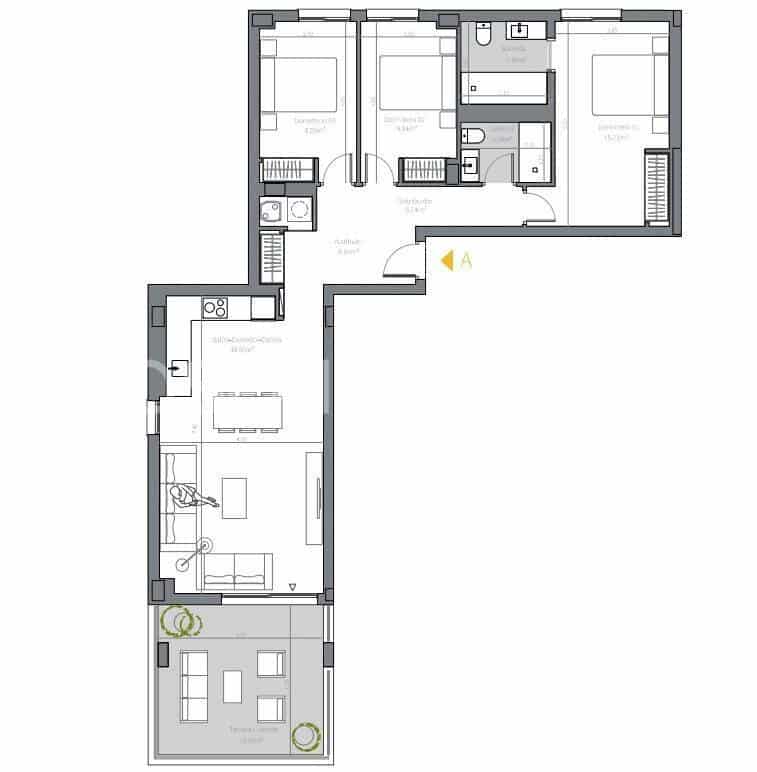 2 quarto Apartamento para venda em Las Lagunas de Mijas com piscina - 333 000 € (Ref: 9875669)