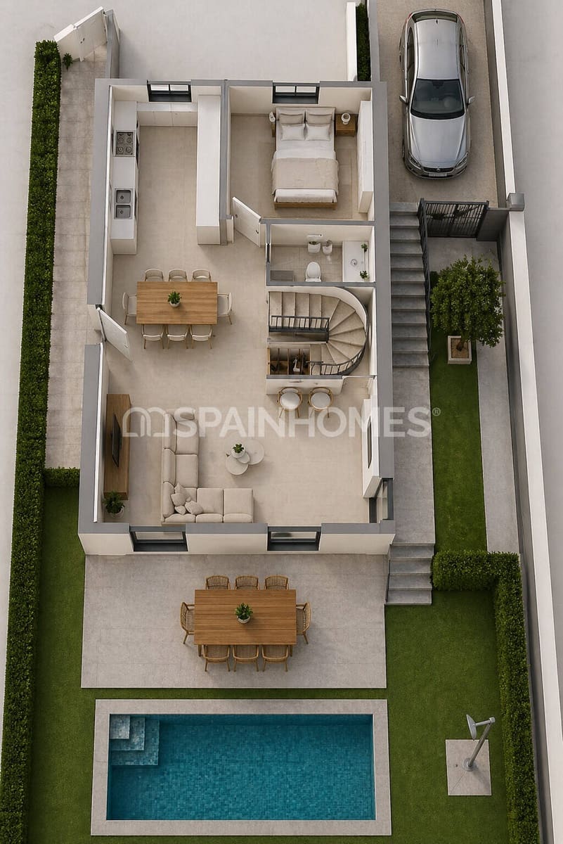 4 Zimmer Villa zu verkaufen in Mazarron mit Pool - 299.000 € (Ref: 9889730)