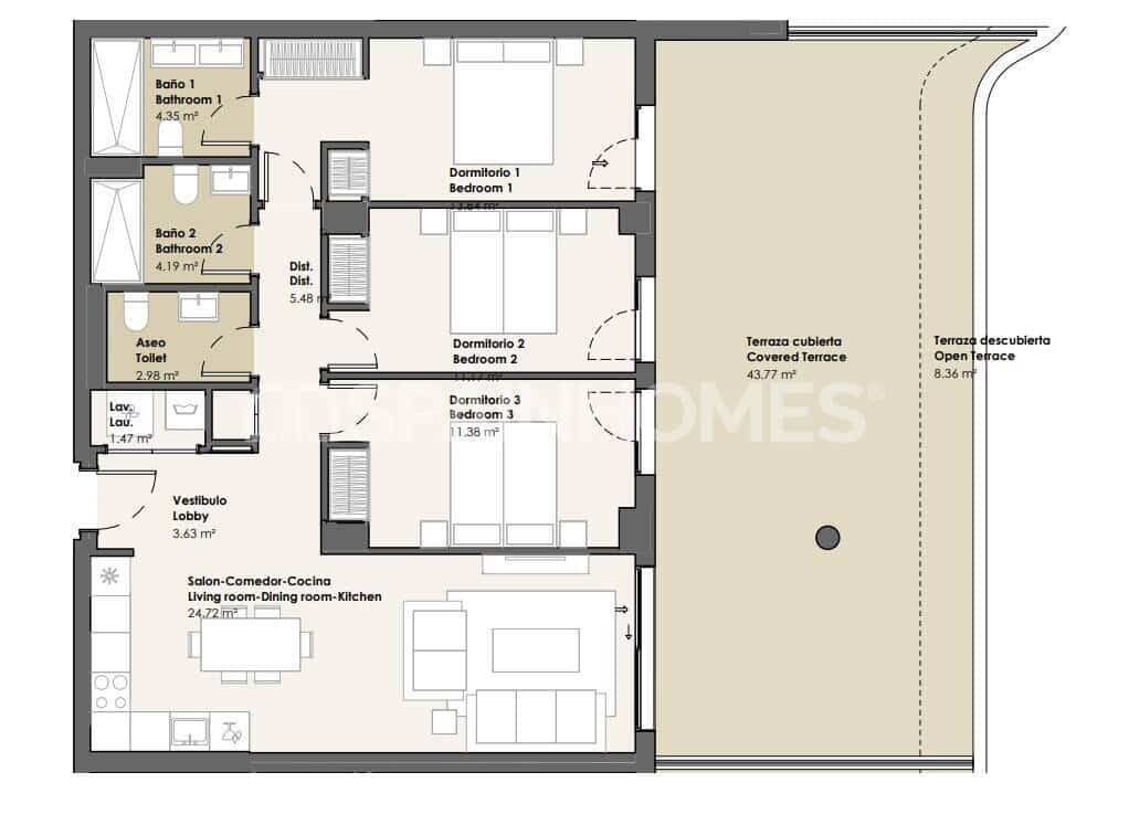 Piso de 1 habitación en Torrox en venta con piscina - 255.000 € (Ref: 9898704)