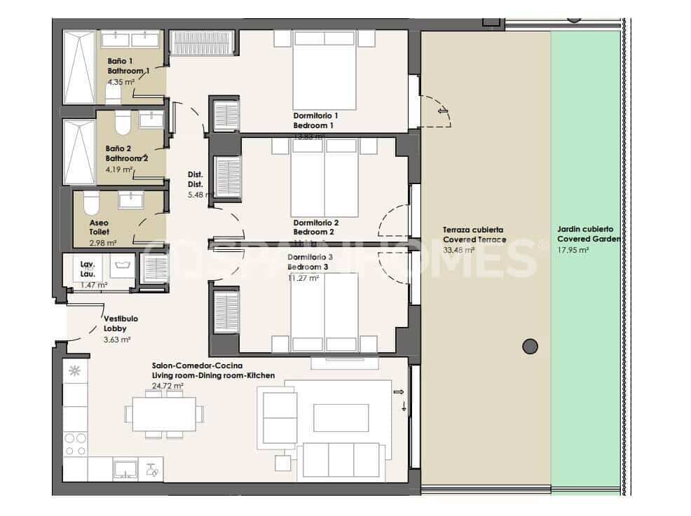 Piso de 1 habitación en Torrox en venta con piscina - 255.000 € (Ref: 9898704)