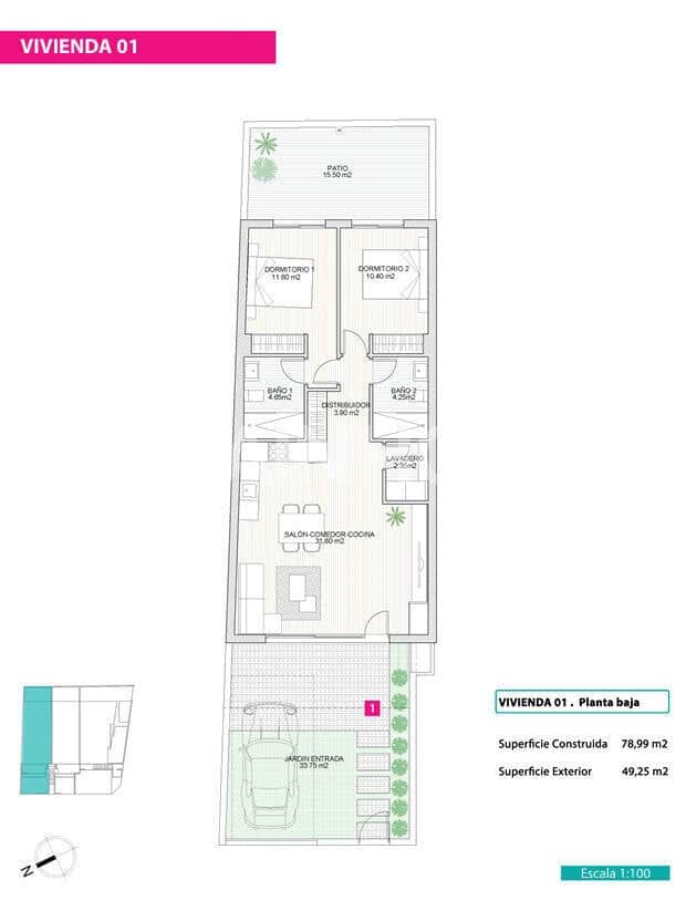 2 makuuhuone Asunto myytävänä paikassa Lo Pagan - 259 000 € (Ref: 9898705)