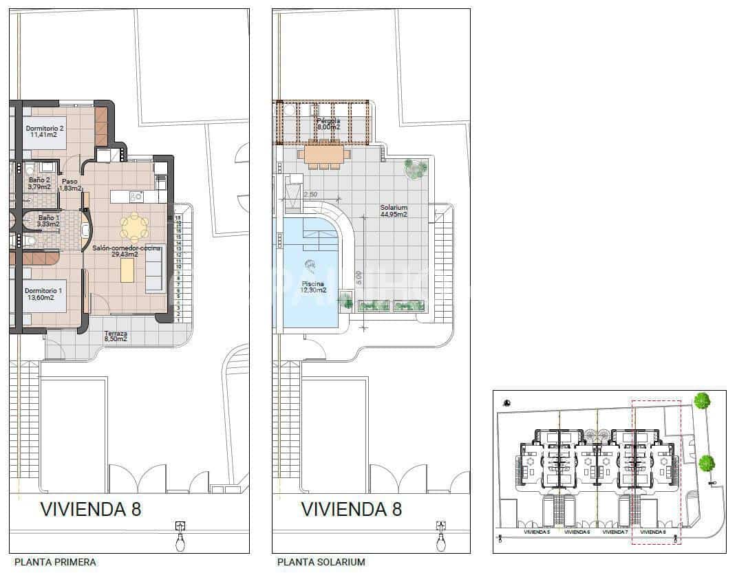 2 camera da letto Appartamento in vendita in Pilar de la Horadada con piscina - 275.000 € (Rif: 9932805)