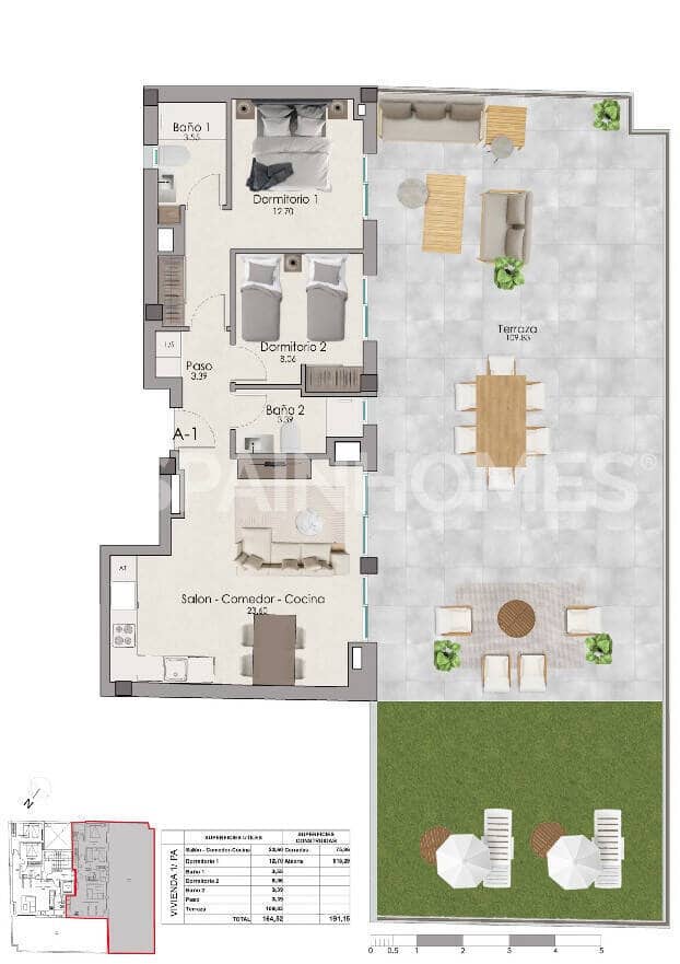 2 bedroom Flat for sale in Santa Pola with pool - € 238,000 (Ref: 9961982)