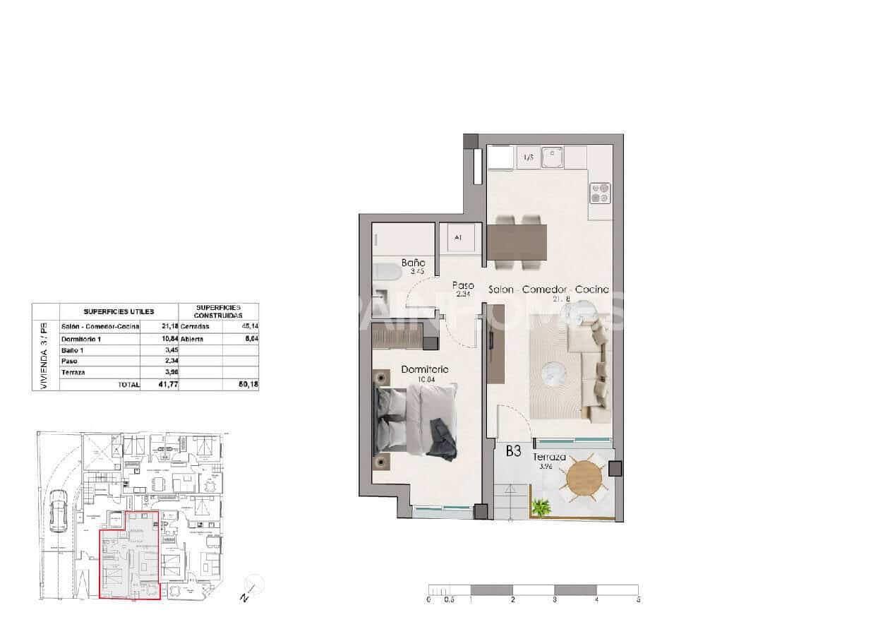 2 bedroom Flat for sale in Santa Pola with pool - € 238,000 (Ref: 9961982)
