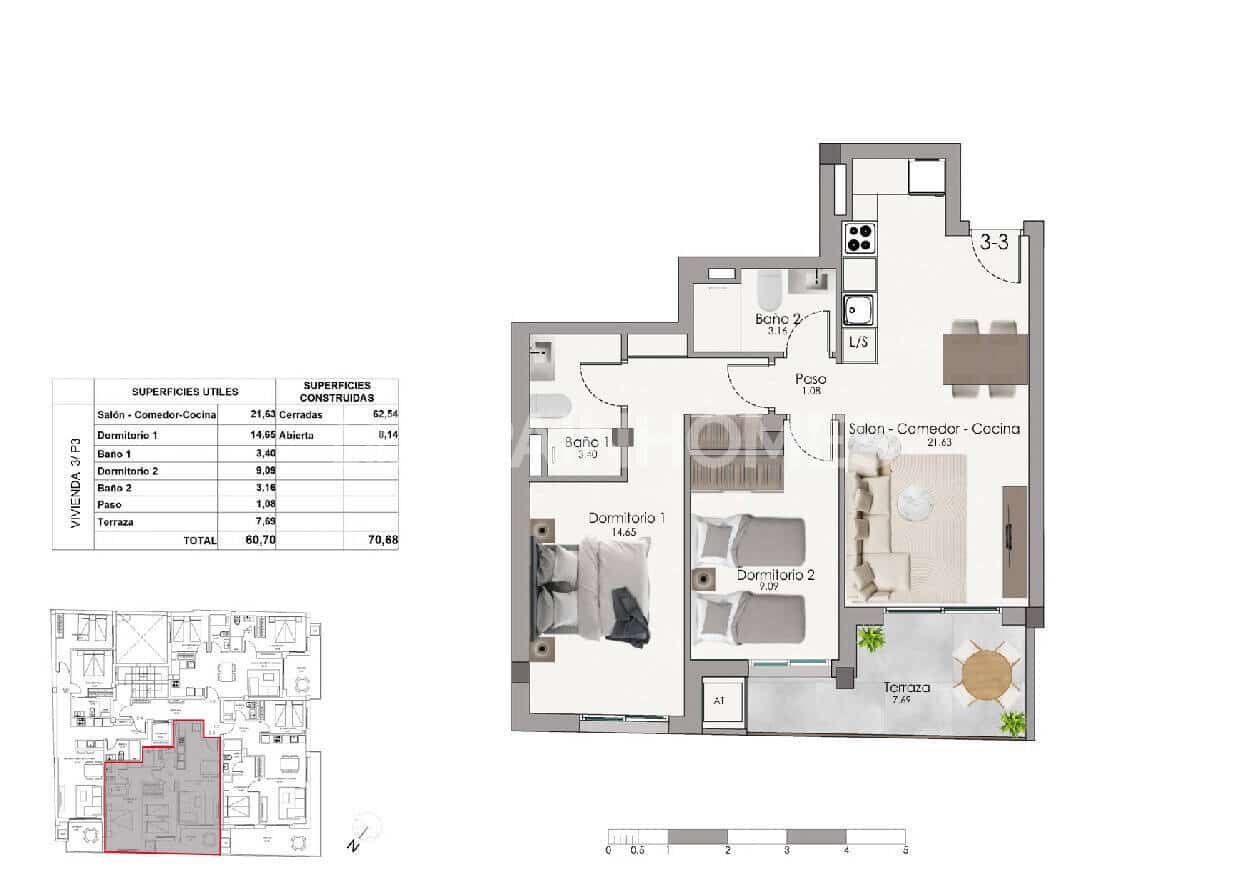 2 bedroom Flat for sale in Santa Pola with pool - € 238,000 (Ref: 9961982)
