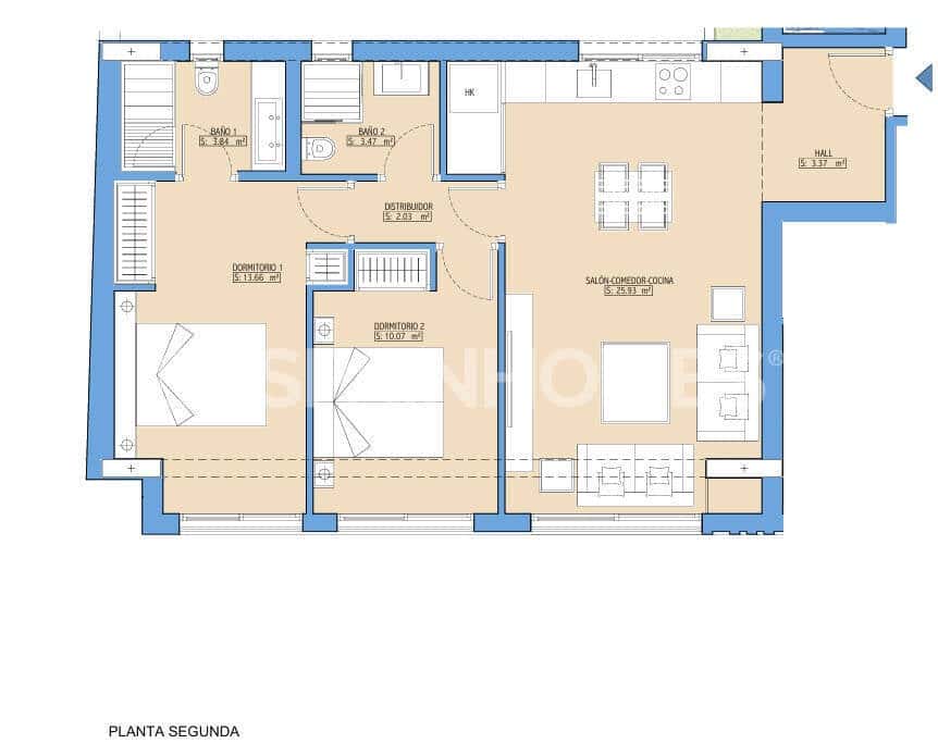 2 camera da letto Appartamento in vendita in Malaga citta con piscina - 560.000 € (Rif: 9961983)