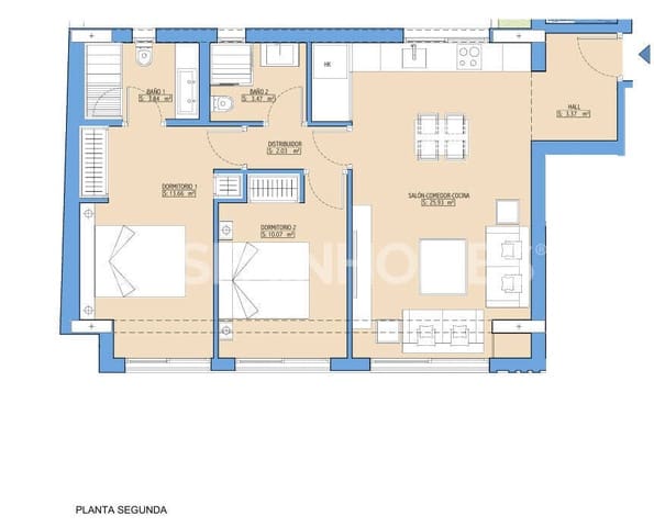 2 camera da letto Appartamento in vendita in Santa Isabel, Malaga città con piscina - 560.000 € (Rif: 9961983)