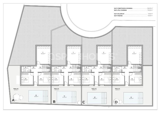 4 Zimmer Villa zu verkaufen in Mazarrón ciudad, Mazarrón mit Pool - 269.000 € (Ref: 9978140)