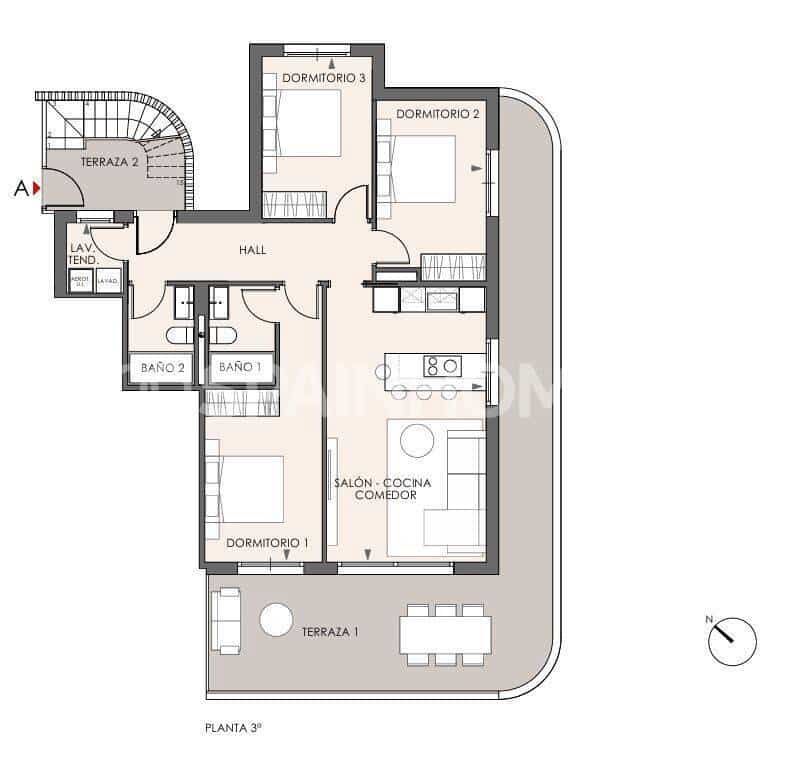 2 soveværelse Lejlighed til salg i Fuengirola med swimmingpool - € 370.000 (Ref: 9990200)