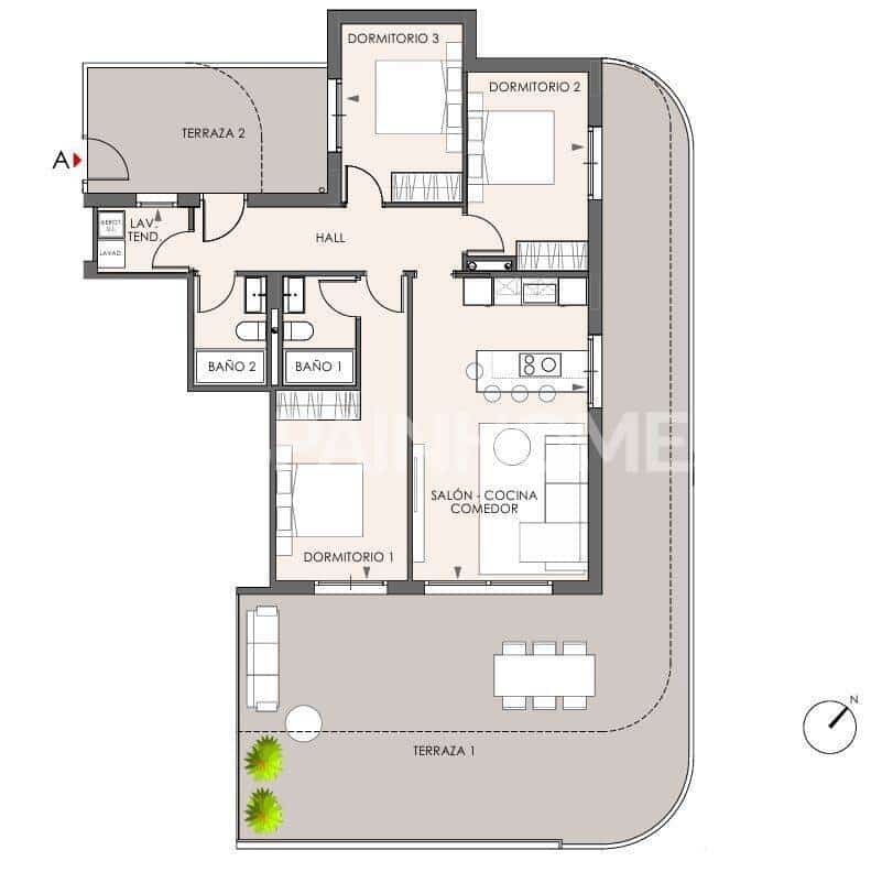 2 soveværelse Lejlighed til salg i Fuengirola med swimmingpool - € 370.000 (Ref: 9990200)