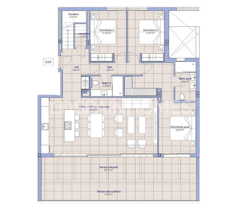 3 soveværelse Lejlighed til salg i Miraflores med swimmingpool - € 945.000 (Ref: 9998073)
