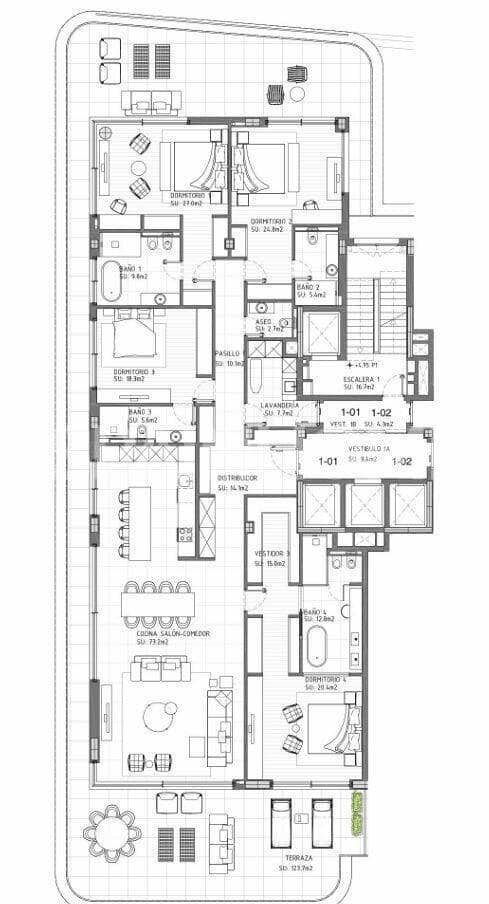 3 soverom Leilighet til salgs i Estepona med svømmebasseng - € 3 550 000 (Ref: 9998075)