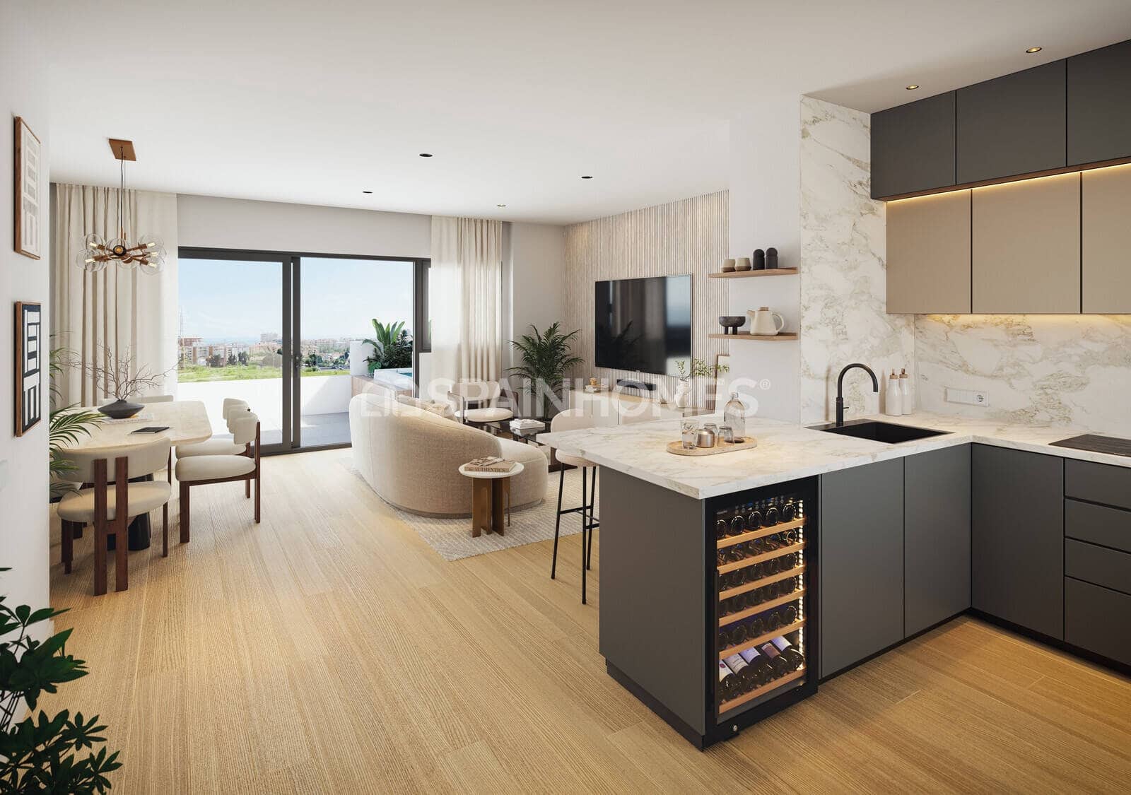 3 sypialnia Mieszkanie na sprzedaż w Fuengirola z basenem - 389 000 € (Ref: 9998078)
