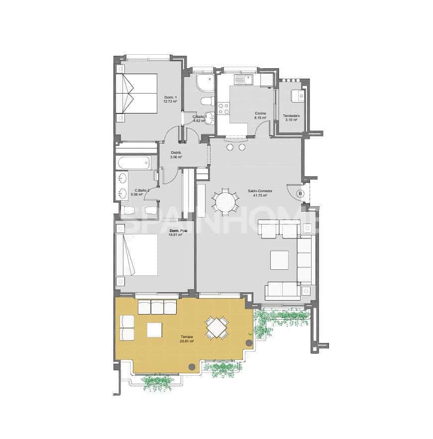 2 chambre Appartement à vendre à Dehesa de Campoamor avec piscine - 299 000 € (Ref: 9998079)