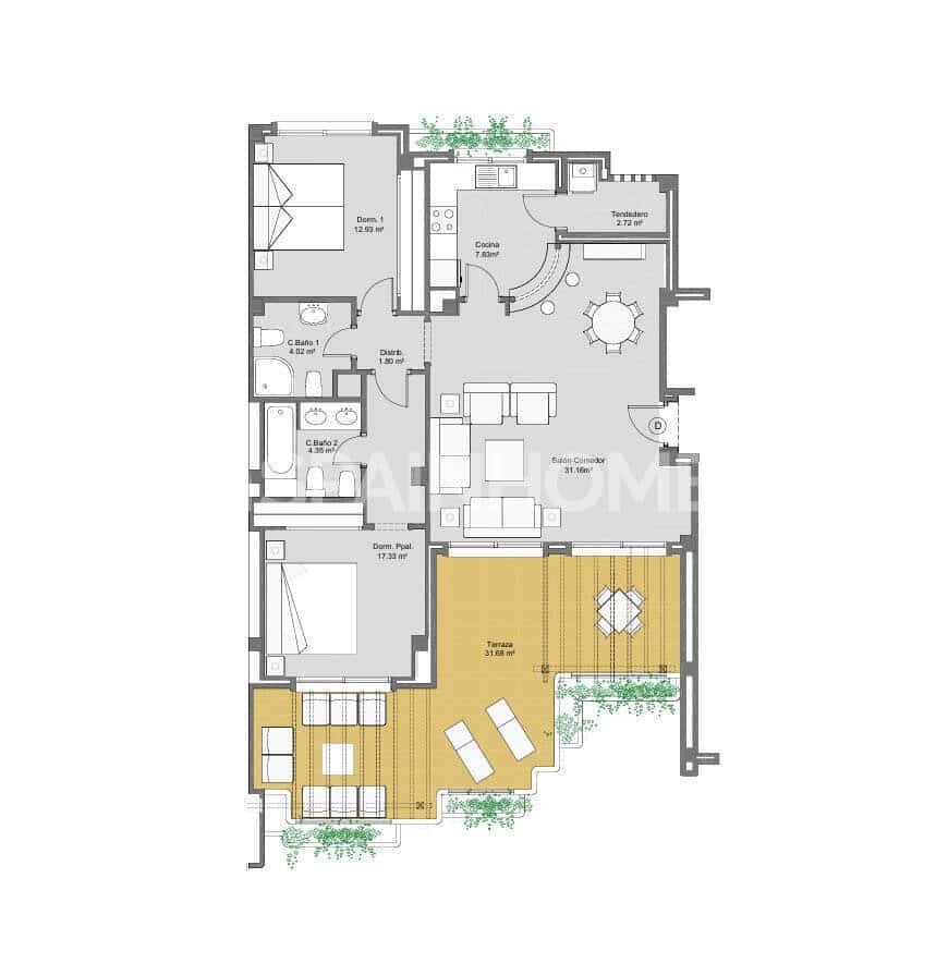 2 chambre Appartement à vendre à Dehesa de Campoamor avec piscine - 299 000 € (Ref: 9998079)