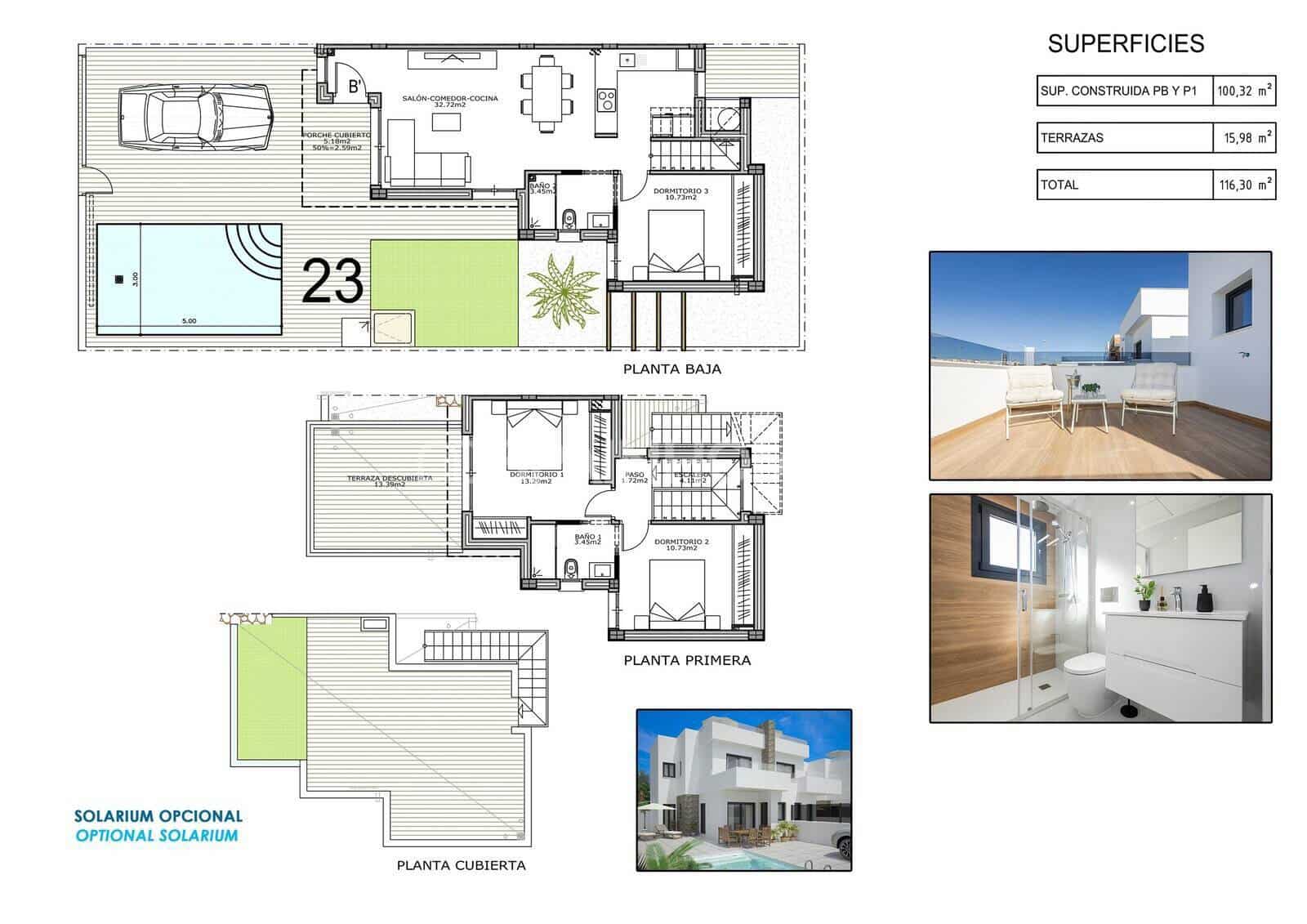 3 quarto Moradia para venda em Bigastro com piscina - 395 000 € (Ref: 9999525)