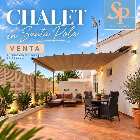 2 slaapkamer Villa te koop in Playa Tamarit - Playa Lissa, Santa Pola - € 220.000 (Ref: 10075379)