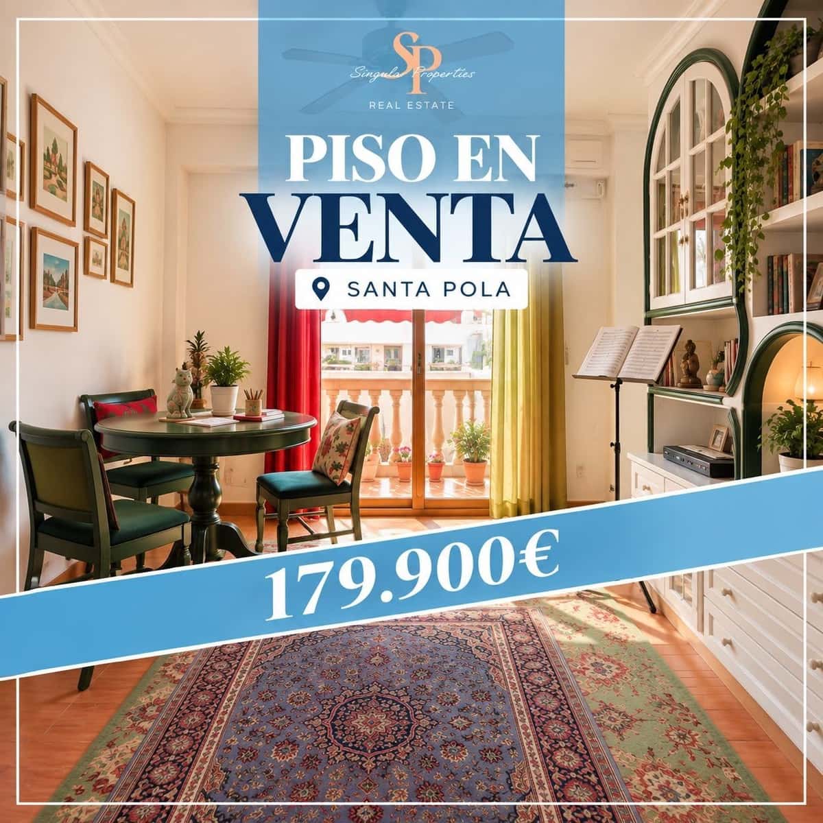 2 bedroom Flat for sale in Santa Pola - € 179,900 (Ref: 10085538)