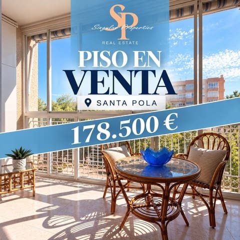 Apartamento de 2 habitaciones en Santa Pola en venta - 178.500 € (Ref: 9690097)