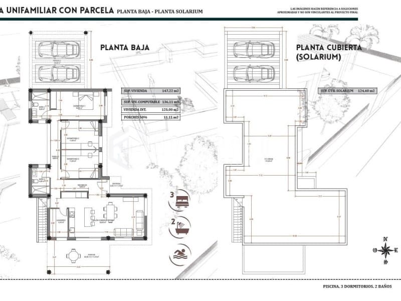 3 Zimmer Villa zu verkaufen in Jacarilla mit Pool - 495.000 € (Ref: 9625590)