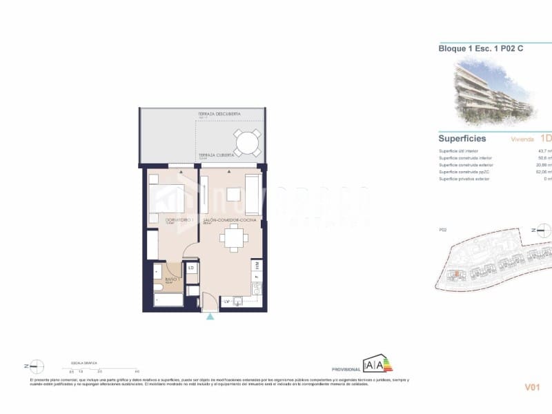 1 bedroom Apartment for sale in El Vergel / Verger with pool - € 242,000 (Ref: 9625591)