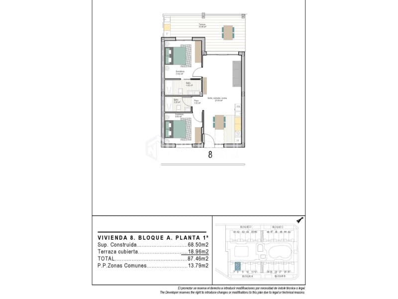 2 bedroom Apartment for sale in San Cayetano with pool - € 226,900 (Ref: 9625607)