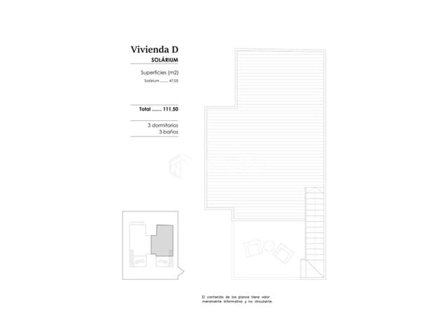 3 makuuhuone Kattohuoneisto myytävänä paikassa Molins - Campaneta - San Bartolomé, Orihuela - 225 570 € (Ref: 9625609)