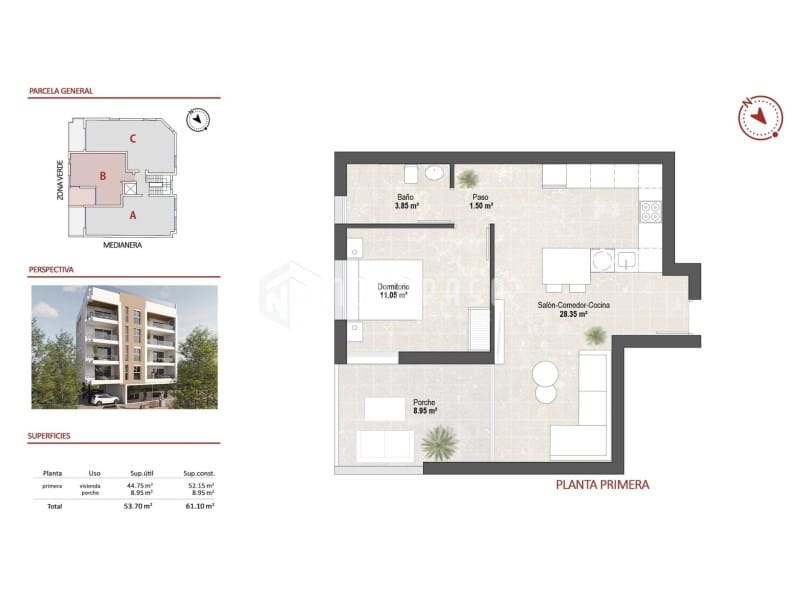 1 bedroom Apartment for sale in Lo Pagan with pool - € 206,900 (Ref: 9625611)