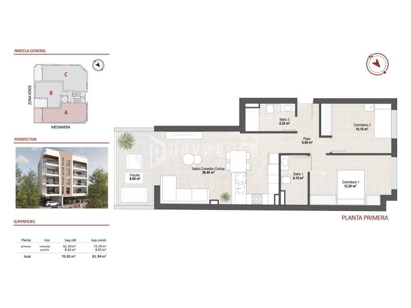 2 bedroom Apartment for sale in Lo Pagan with pool - € 229,900 (Ref: 9625612)