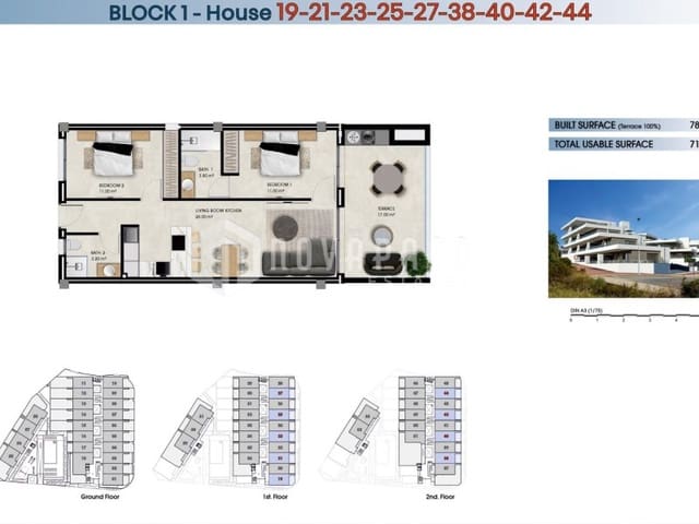 2 soveværelse Penthouse til salg i La Marina, Elche / Elx med swimmingpool - € 299.000 (Ref: 9625643)