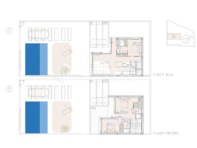 3 makuuhuone Huvila myytävänä paikassa Lo Pagan, San Pedro del Pinatar mukana uima-altaan - 519 950 € (Ref: 9625644)