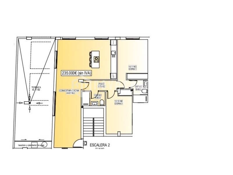 2 Zimmer Penthouse zu verkaufen in Orihuela Costa mit Pool - 235.000 € (Ref: 9625653)