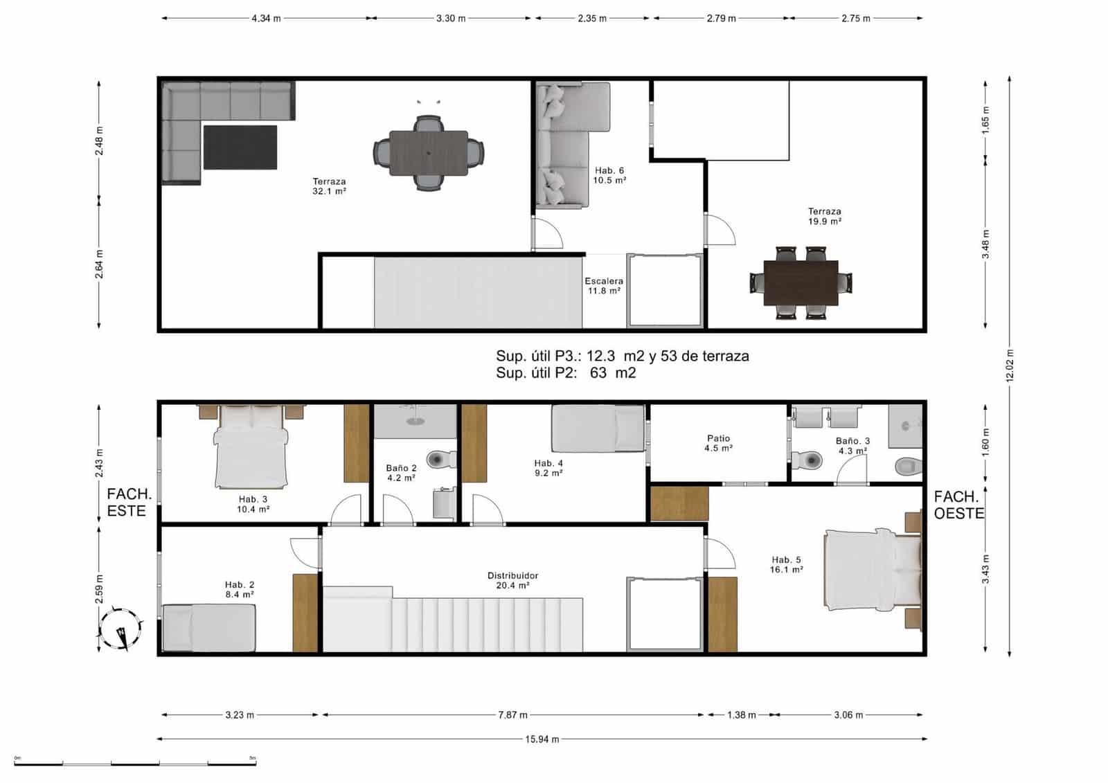 4 soveværelse Rækkehus til salg i Burriana / Borriana med garage - € 255.000 (Ref: 9068984)