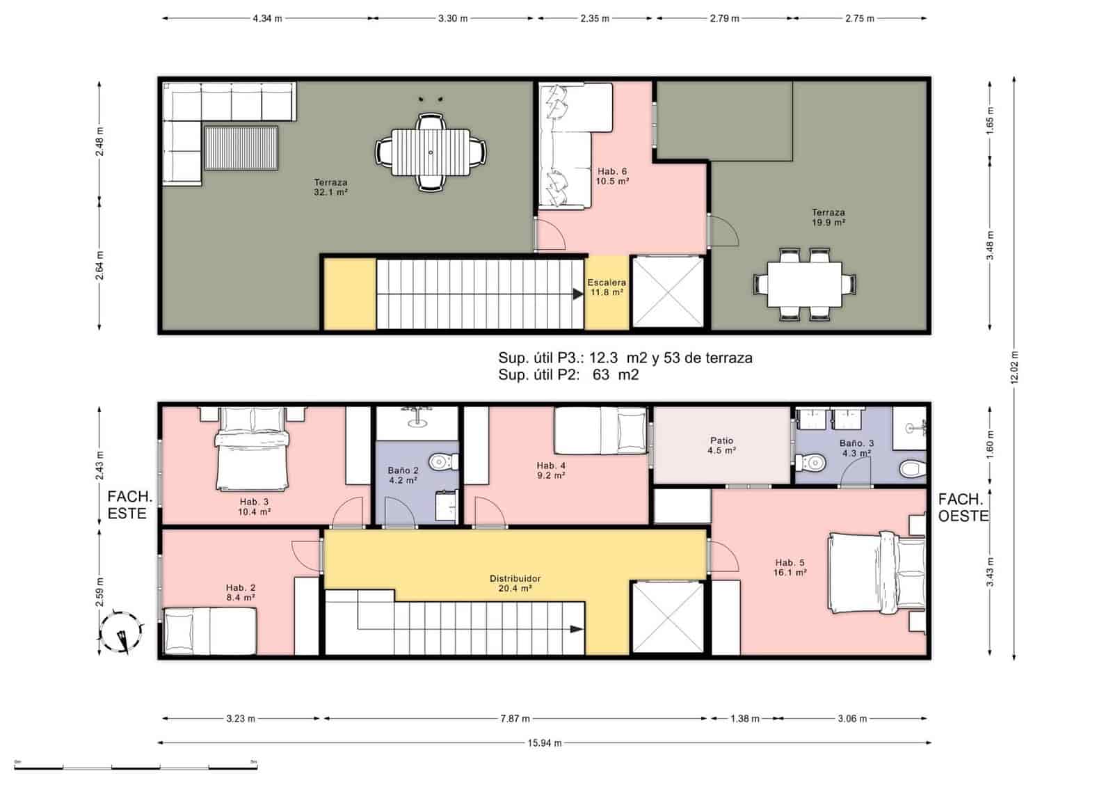 4 soveværelse Rækkehus til salg i Burriana / Borriana med garage - € 255.000 (Ref: 9068984)