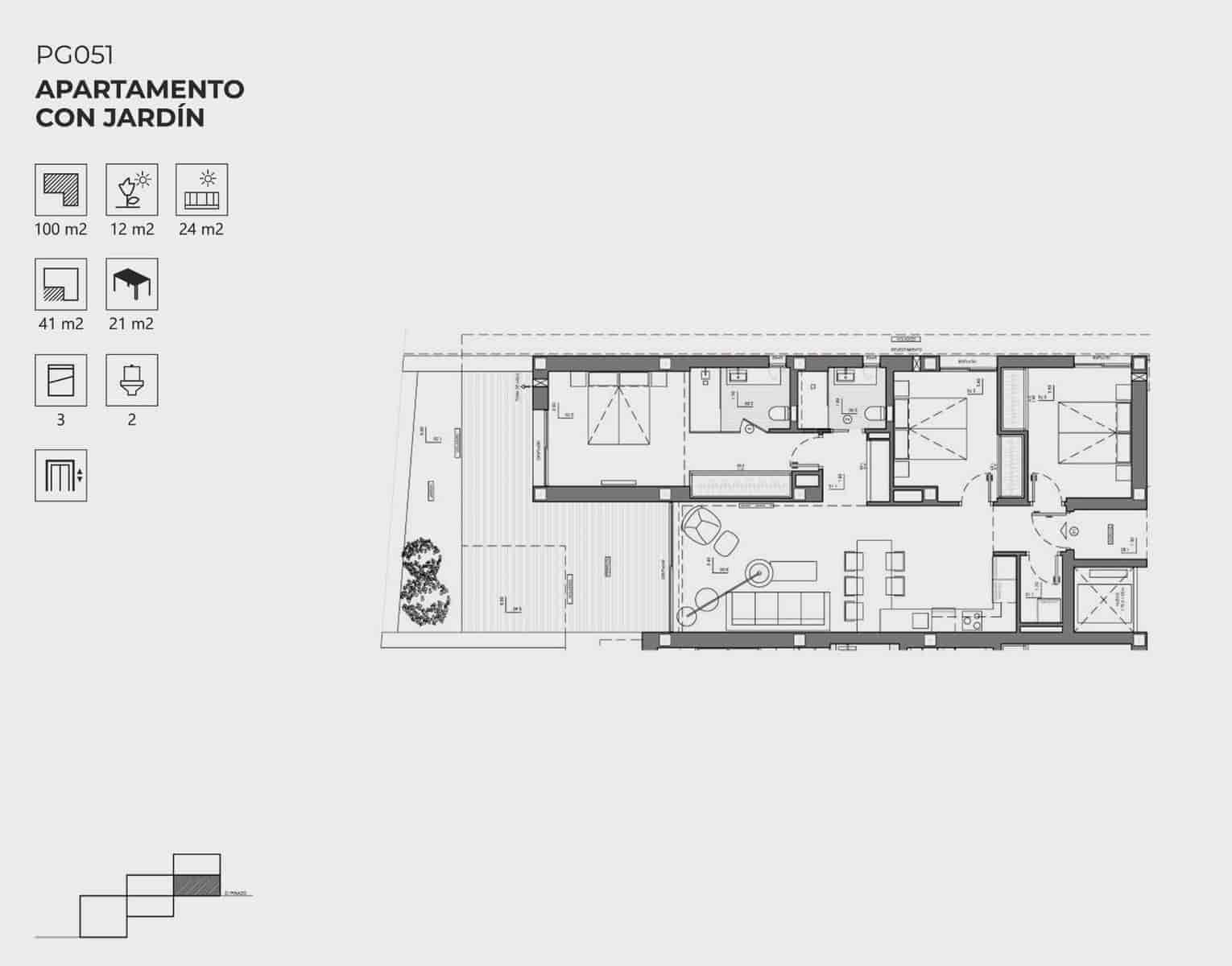 3 slaapkamer Appartement te koop in Cumbre del Sol met zwembad - € 445.800 (Ref: 9089989)