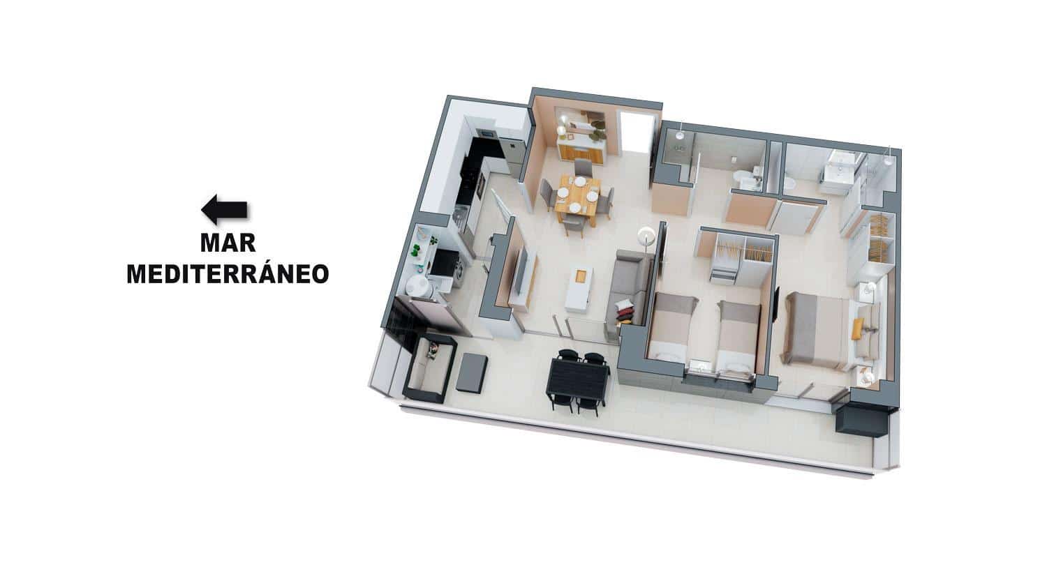 2 soveværelse Lejlighed til salg i Oropesa  med swimmingpool garage - € 274.000 (Ref: 9128548)